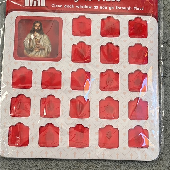 "Going to Mass" Catholic Kids Chart - Red - Picture 3 of 7
